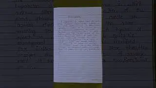 BA 3rd semester english short notes #englishliterature