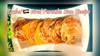 Dubai viral Paratha Bun| How to make paratha bun  | paratha bun with kabab complete #recipe #dubai