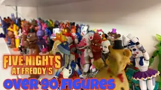 Five Nights at Freddy&rsquo;s Action Figure Collection. Over 90! #fnaf #actionfigures #hiddenmessages