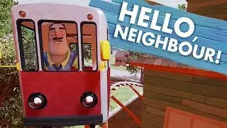 RIDING ON THE TRAIN | Hello Neighbor Alpha 1 Update (Hello Neighbour Gameplay)
