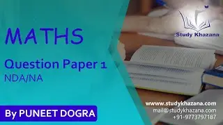 Maths Question Paper for NDA/NA | Study Khazana