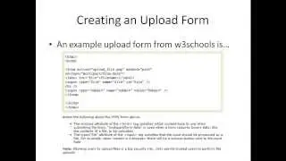Learn PHP in 14 days Bonus   Working with Files   Receiving Files from Users