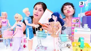Ayşe ve Ümit! Marinette cüzdanını unuttu! Kız oyunları. Alışveriş videoları
