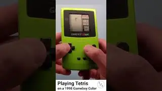 Playing Tetris on a 1998 Gameboy Color
