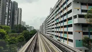 MRTravels on the Bukit Panjang LRT: C801B PV134-PV138 from Keat Hong to South View