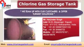 Chlorine Gas Storage Tank