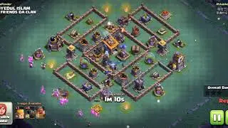 Unbeaten Builder Hall 8 base. Anti everything.  Builder Hall 9 fails to have a 3star.