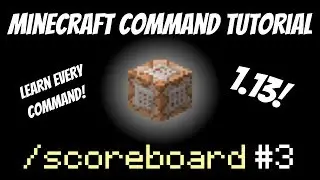 Scoreboard Total Kill Count in Sidebar | Minecraft 1.13 | criteria | Kill Counter Tutorial