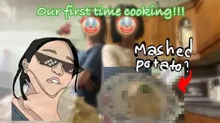 Watch me & my friend’s first time cookingg!!🎉