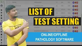 List of Test Setting in Online Pathology Lab Management Software : Part - GA7