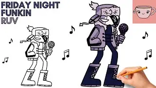 How To Draw Ruv - Friday Night Funkin Mod | FNF |  Easy Step By Step Drawing Tutorial