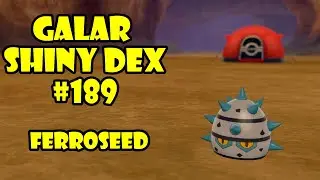 Galar Shiny Pokedex #189 FERROSEED!  #shorts