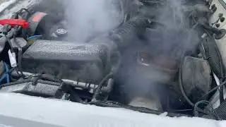 Jeep XJ Cherokee -40 degrees cold start. This is bad&hellip;