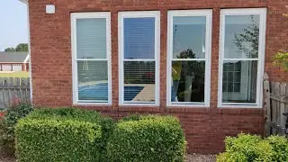Vinyl replacement window installation of 7 windows in a sunroom #thecorrectway