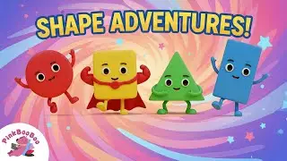 Learning Shapes for Kids! 🌈 Square, Circle, Triangle & Rectangle!