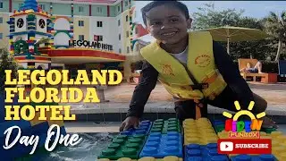 LegoLAND Florida Hotel DAY 1 | GIANT Lego Swimming, S'mores and Pajama Dance PARTY!