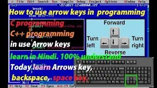 How to use arrow keys in c++ program ||c program|| arrow key,backspace,Esc,any key use our program