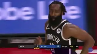 James Harden 44  points highlights | Brooklyn vs Piston