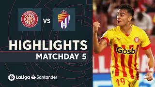 Resumen de Girona FC vs Real Valladolid (2-1)