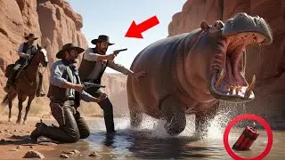 Cowboy vs Hippopotamus | Unbelievable Wild West Survival Story&rdquo;