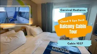 Carnival Radiance | Экскурсия по номеру Spa Balcony Room 1037 | Не забудьте взять ЭТУ вещь с собой в любой круиз.