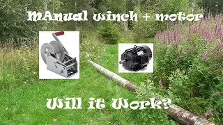 Manual Winch + Eletric Motor. Is it possible? DIY solution.
