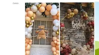 I Can Barely Wait Baby Shower Setup 🧸 (Two Backdrops!)