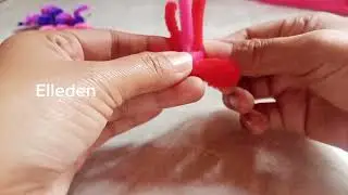 Очень простое изготовление бабочки/как сделать бабочку из ворсистой проволоки/Elleden
