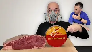¡Le di a probar Carne Madurada con Surströmming y NO TENÍA NI IDEA! 🐟🥩😵