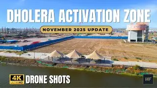 Dholera Activation Area | 4K Aerial Tour of India&rsquo;s First Futuristic Smart City Zone #dholera