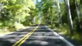 Highway 41 entering Copper Harbor, MI on a Suzuki Boulevard M50