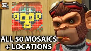 GTA 5 - Все 50 локаций с мозаикой обезьян (Go Go Monkey Blista)