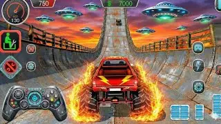 Mega Ramp Challenge! 🤯 Super Crazy GT Monster Truck Racing Stunts | Android Gameplay