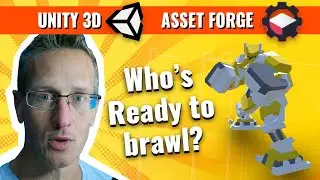 Creating a Robo Fighter in Asset Forge, animating in Mixamo, then set up in Unity with Playmaker