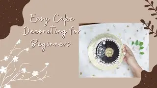 Crown cake design, single layer cake decorating ideas, one layer birthday cake design