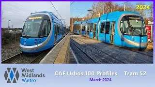 461 - West Midlands Metro: CAF Urbos 100 Profile: Tram 52