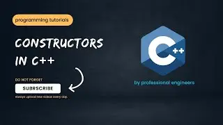 Constructor in C++  | special function | #professionalengineers