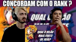 REACT Rankeando os Stands dos Vil&otilde;es de JoJo
