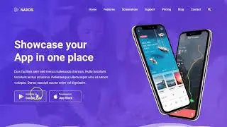 Naxos - React Gatsby App Landing Page Template