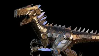 Ark: Survival Evolved Tek raptor 3D model