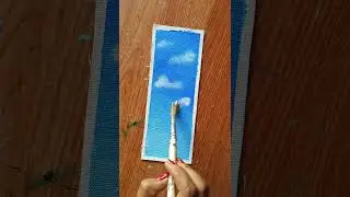 Sky Bookmark Painting Idea #bookmark #art # Infinite Art 🎨