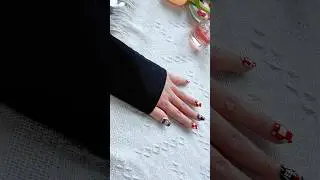 Red press on nails giving rich energy only #funnails #rednails #labubu #labubunails #funnails