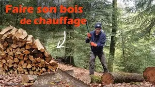 Fendre son BOIS DE CHAUFFAGE soi-même FACILEMENT !