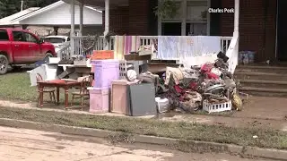 Flooding damage in Hindman, Kentucky by Charles Peek