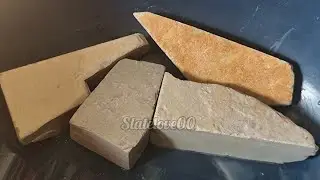 🌸🌺MOST SATISFACTION VIDEO👆 WHITE UNSHAPED TOTALLY CREAMY TEXTURE 💥 EARTHY SLATE ITEMS💥