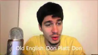 Word Comparison: Old English and Plattdeutsch/Low German/Low Saxon