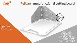 TNK BRAND Pelican - multifunctional cutting board (Antimicrobial, BPA free, Food Safe)