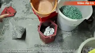 How to put the right stones and water for polishing #polishingstone #polishing #polishingmachine