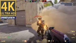 Counter Strike 2 Gameplay 4K (No Commentary) Ranked Premier #128