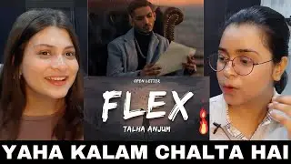 Indian Reaction on Talha Anjum - Flex | Prod. by UMAIR (Lyrics)